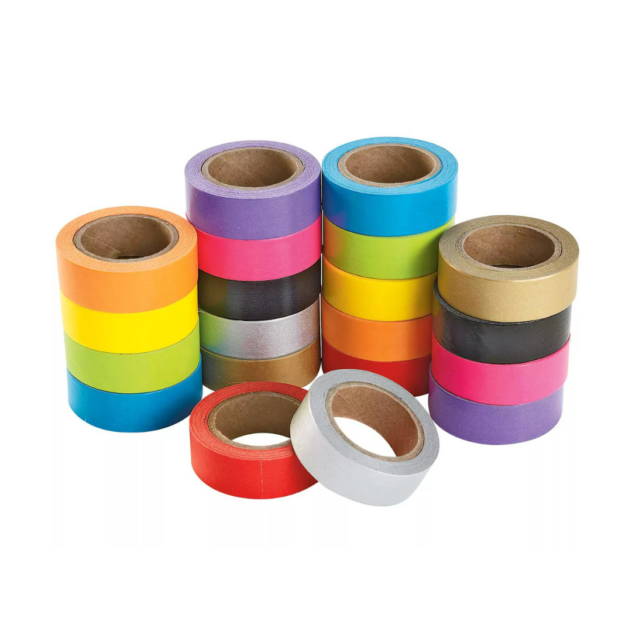 vivid 20 ruller washi tape papirtape dekorationstape i skarpe farver